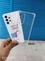 for samsung galaxy A73 5g clera transparent back cover with camera protector.