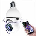 PTZ Bulb System 360 Degree WiFi Panorama IP Camera. 