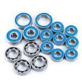 For Axial SCX10 II Ar44 1/10 RC Crawler Car 16Pcs Wheel Hub Sealed Bearing Kit Upgrade Parts Accessories. 