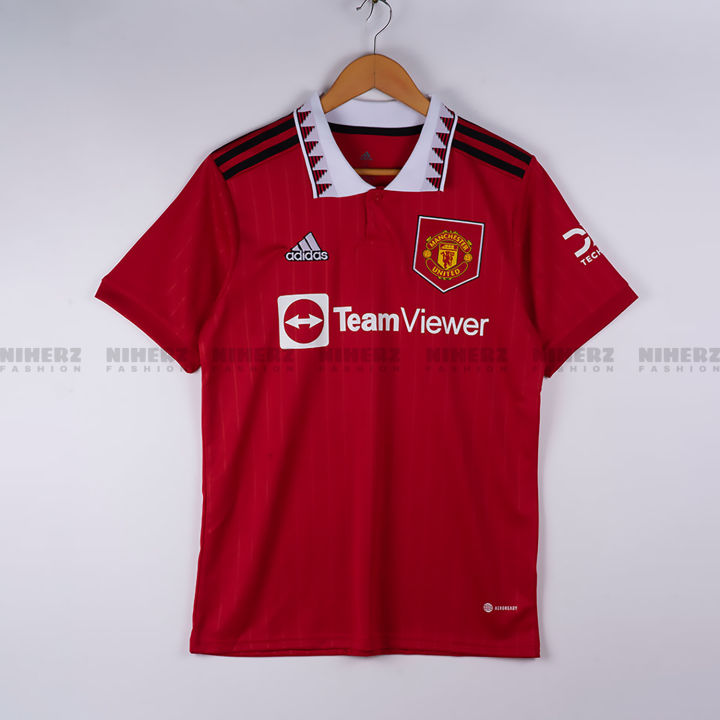 Man U Jersey - Player Edition Jersey - Man U Football Club - Home/Away Kit - Special Fans Version Jersey Club Jersey 202425 - Thai Fabrics - Short Sleeve - New Football Jersey - UEFA Champions League 2024 Design - Premium