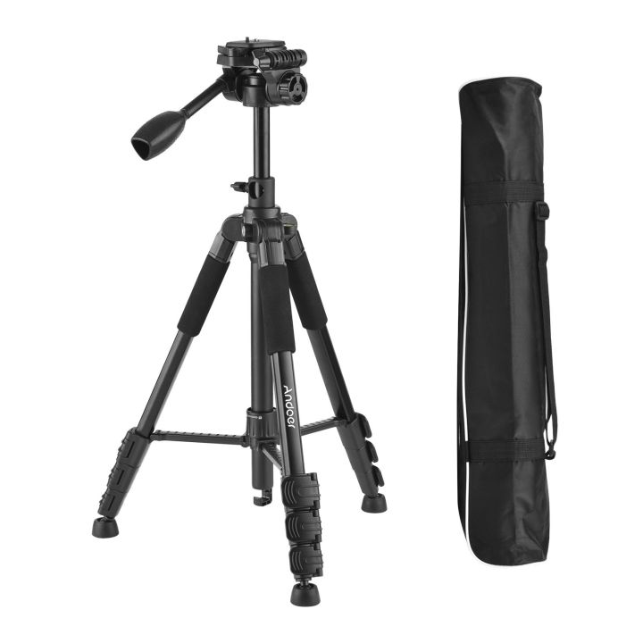 Andoer%20157cm/61.8inch%20Portable%20Tripod%20Horizontal%20Camera%20Tripod%20Stand%20-%20black%20-%20Image%202