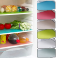 4 Pcs Washable Refrigerator Mats, Waterproof Fridge Mate Drawer Matt. 