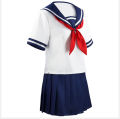 Game Yandere Cosplay Costume Ayano Aishi Uniform Chan JK School Women Outfit Sailor Suit T-shirt+Skirt Cosplay Gift. 