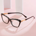 New Cat Eye Reading Glasses Transparent Diamond Rimmed Fashion HD Resin Foreign Trade Reading Glasses Cross-Border Presbyopic Wholesale.