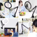 Overhead Video Stand with 10 inch Ring Light and Phone Mount for Drawing, Cooking Video, Facebook, YouTube Live.