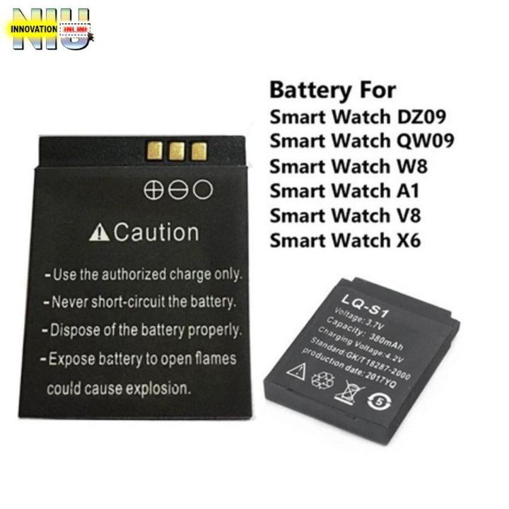 Smartwatch X6 , A1 ,V8* Smart Watch Battery 380mAh