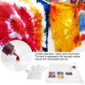 Tie Dye DIY Kit Non Toxic Textile Fabric Pigment Colorful Paint Set Art Supplies. 