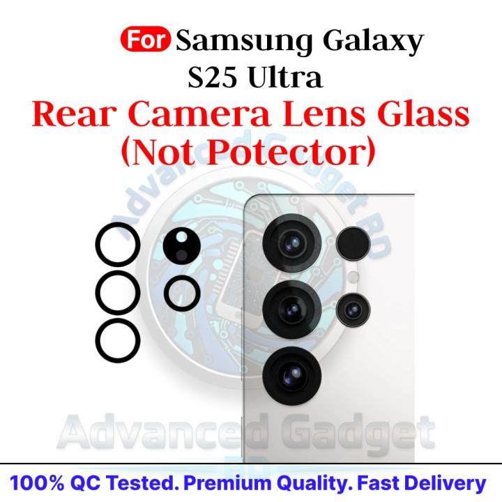 For Samsung Galaxy S25 Ultra Camera Main Glass Lens Replacement Part