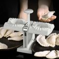 Automatic Dumpling Maker Household Double Head Automatic Dumpling Maker Press Mold Making Tool Easy to Use for Dumplings. 