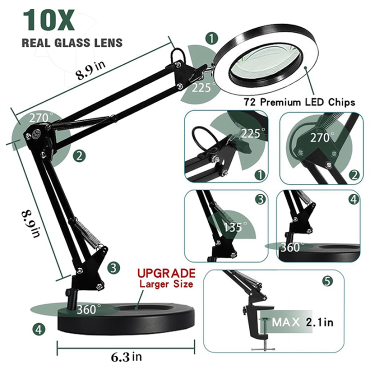 Magnifying%20Glass%20with%20Light%20and%20Stand,%2010X%20Magnifying%20Lamp,%202-In-1%20Magnifying%20Desk%20Lamp%20with%20Clamp,%203%20Color%20Mode%20Led%20Desk%20Lamp%20-%20Image%202