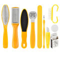 New NYT 10 In 1 Foot crubber Profeional Pedicure Tool Kit Rap Foot File Callu Remover et Feet Exfoliating crubber Cleaner. 