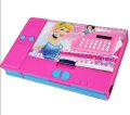 Double Sided Pencil Box with Calculator Jumbo Pencil Box, Kids Multi Purpose Pencil Box for Girls (Random Colour and Design). 