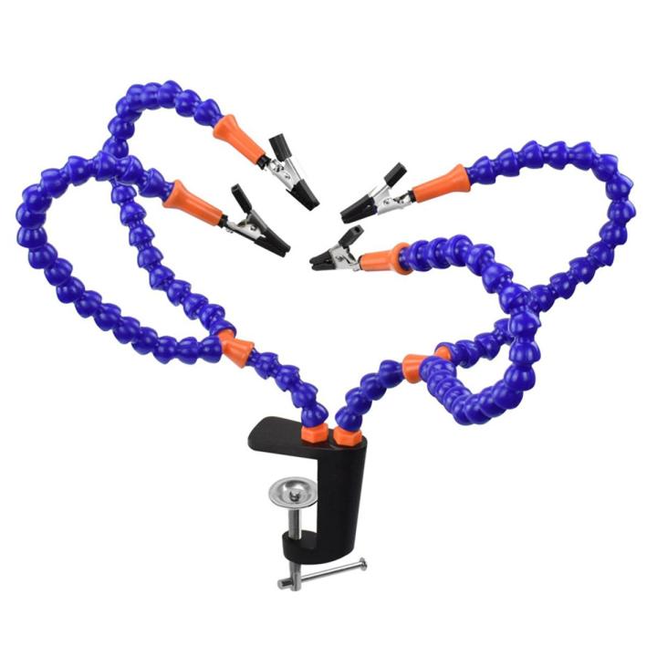 4 Pcs Flexible Arm Helping Hands Third Hand Soldering Tool Holder Welding Stand for Repairing Circuit Board