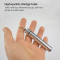 03 Pcs/set Stainless Steel Dental Kits Keychain Pocket Metal Toothpick Set Flossing Tools With Portable Toothpick Holder Outdoor Household Travel Seal Storage.