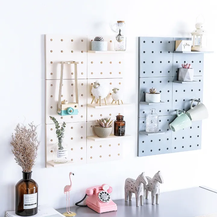 Kitchen, living room, dormitory, artifact, white wall-hanging, non-perforated, thickened, wall-hanging, shelf, wall-combinable, perforated board