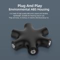 3.5mm 1 to 5 Stereo Audio Headphone Splitter Adapter Converter-multycolour. 