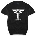 The Last Of Us Firefly Logo Men's Black T-shirt men's top tees balck t-shirt for male new fashion brand tee-shirts. 