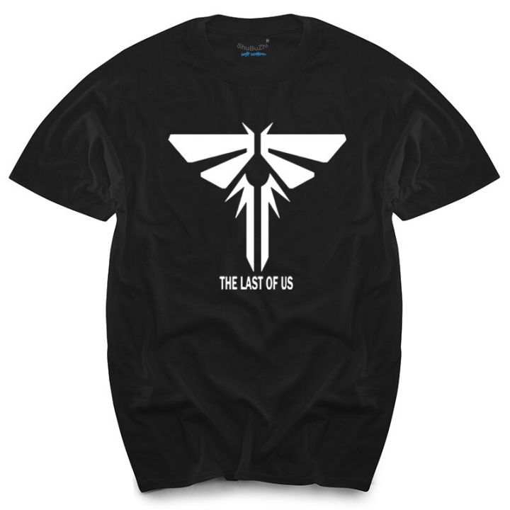 The Last Of Us Firefly Logo Men's Black T-shirt men's top tees balck t-shirt for male new fashion brand tee-shirts