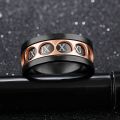 New Creative Style Roman Numerals Men Engraved Arabic Finger Ring.