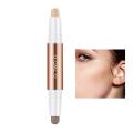 4Colors Double Head Matte Contouring Bronzer Highlighter Brighten Cream Shadow Stick Cosmetics Gloss Makeup High Nose Facia M1E6. 
