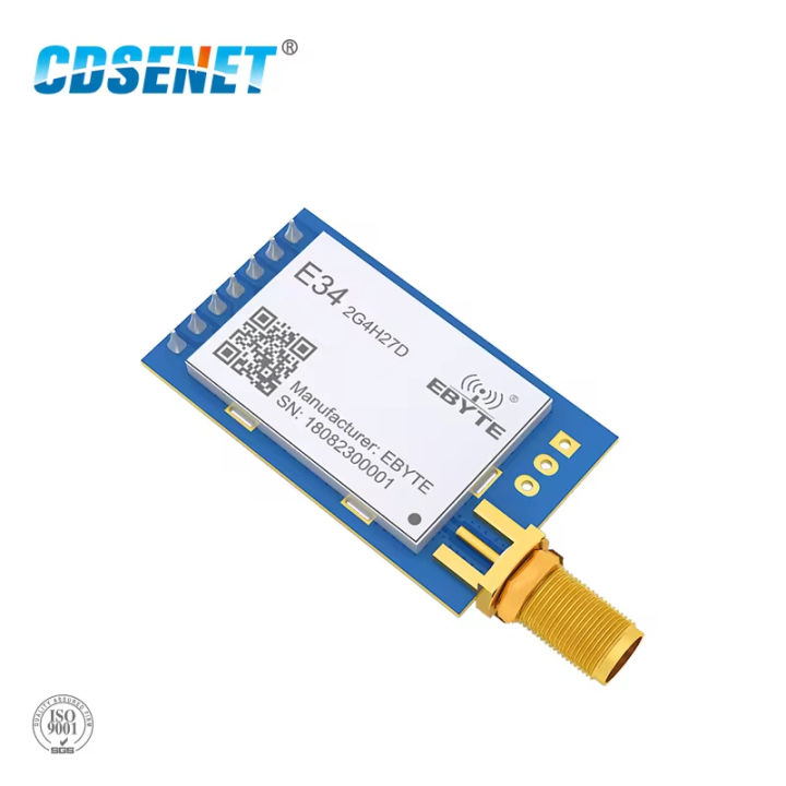 E34-2G4H27D/original nrf24l01 RF chip 2.4G wireless transceiver module with automatic frequency hopping and full dual channel high-power transparent transmission