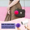 50 Pcs Pom Pom Fluffy Keyrings Soft Plush Charm Keyring Colorful Faux Fur Fluffy Keychain Ball for Women and Girls.