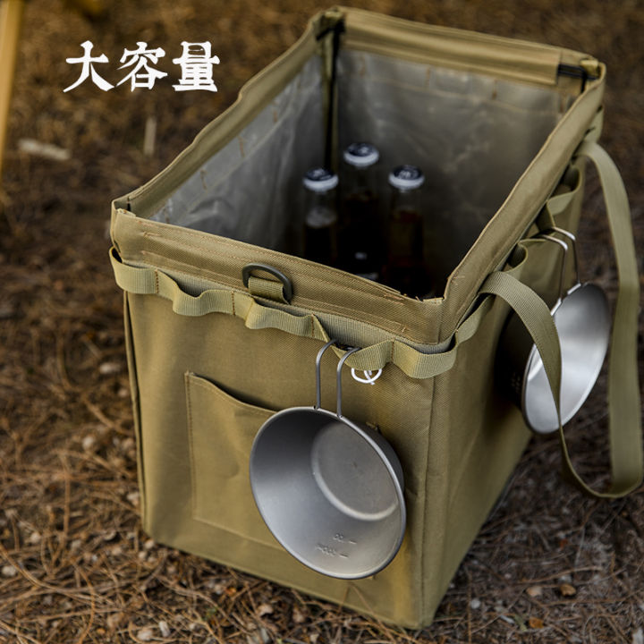 【Mountain Guest Square Storage Bag】Outdoor Folding Oxford Cloth Waterproof Multifunctional Portable Storage Bag