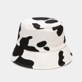 New Fashion Black We Cow Pattern Bucket Hats Fisherman Caps for Women Gorras Summer Women Panama Autumn Lady Outdoor Sun Cap.