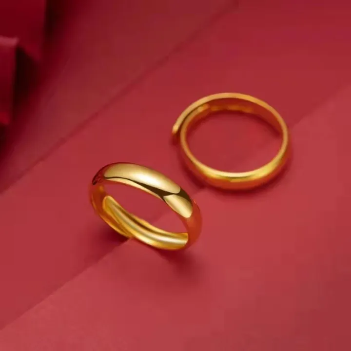 Grab%20the%20Vietnamese%20sand%20gold%20classic%20light%20version%20ring.%20Couple%20style%20open%20adjustable%20ring%20with%20plain%20ring%20as%20a%20gift%20for%20boyfriend%20and%20girlfriend.%20-%20Image%204