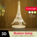 Lamp 3D Illusion Light DL-01E Desk Table Lamp Show Piece Gadget 3D LED Home Decor fairy night Light.