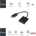 Displayport to HDMI Adapter DP to HDMI Converter Displayport HDMI Adapter DP to HDMI ***Black***.