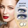 Ksseye Diamond/Norko Brown Contact Lens Cosmetic Contacts Lens & Kit Box k100. 