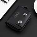 Kingdushi PU Lether Card Holder wallet with Double magnatic button.