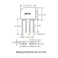 1ps KBP206 Bridge Rectifier Diode 2A 600V. 