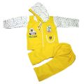 0-9 months 1 set Exclusive winter baby wear. Multicolor Cotton High Quality Printed Hoodie and Pant for Baby Sweaters & Cardigans. 