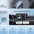 Carplay Adapter for Android Androip Auto 2-In-1 Metal Mirror Car Accessories. 