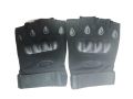 Half Finger Hard Motorcycle Gloves Gym & Fitness Gloves Multi Riding Gloves (Black).