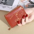 Original Madley Fashion Cute Short Girls Small Wallet Pu Leather Cute Bear Cartoon Pattern Zipper Mini Wallet.