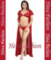 Night Dress Indian (Nighty) 3 Part Long - Night Dress For Women - Night Dress. 