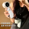 Portable Rechargeable Handheld Cooling Trubo Fan with Digital Display | Ultra Quiet High-Speed Airflow Desk & Mobile Fan 3 IN 1 Hand Fans with Air Turbo Tech Cooling Fan for Outdoor Activities, Travel, Beach.