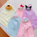 Sanrio Cartoon Soft Small Hand Towel Kuromi My Melody Hello Kitty Kitchen Bathroom Household Handkerchief Small Towel Girl Use. 