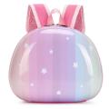 New PVC Half Round Gradient Rainbow Star Children Kindergarten Backpacks Cute Primary Sweet Girl Boy Small School Bags Fashion. 
