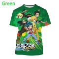 Classic Anime Beyblade Burst 3D Graphic T Shirts Mens Clothes Cartoon Print Chilren Casual Unisex Funny Short Sleeve T-Shirt Top.