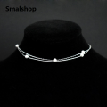 Smalshop 【Best value】 Newest Fashion 925 Sterling Silver Double Layer Frosted Beads Anklets Women Small Ball Pendant Beach Foot Chain Bracelet Jewelry.