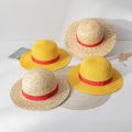 31 35cm Luffy Hat Straw Hat Performance Animation Cosplay Sun Protection Accessories Hat Summer Sun Straw Hats For Women. 