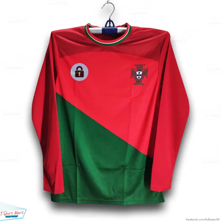 Portugal Full Sleeve Football Jersey For Men - Long Sleeve - Portugal Jersey 2025/2026