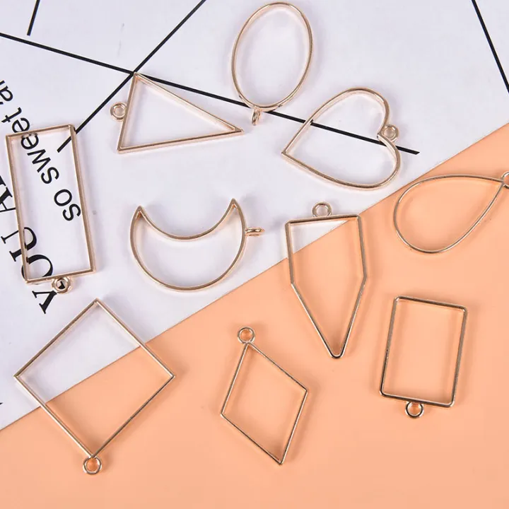 10pcs/lot%20Alloy%20Charm%20Pendants%20Hollow%20Mold%20Frame%20DIY%20Crafts%20Handmade%20Bezel%20Mold%20-%20Image%205