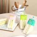 Large Ins Sandwich Packaging Bag Triangle Cake Plastic Disposable Special Bag Sandwich Wrapping Paper 100 Pieces. 