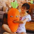 RANI Carrot Pillow Giant Plush Bolster Body Pillow (26.6inch / 65cm) - Cute Long Distance Relationship Gift For Girlfriend. 