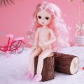 【The road to happiness Store】New 1/6 BJD Doll Makeup 3D Eyeball Eyelash Up 26cm Cute Dolls for Girls Toy. 